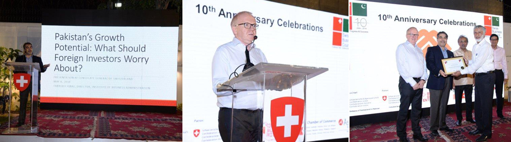 Dean IBA Addresses the Audience on 10th Anniversary of the Swiss Business Council in Pakistan