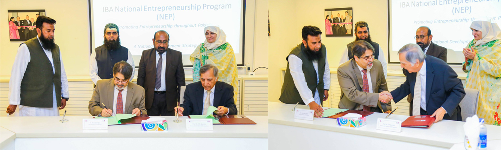 MoU between IBA Aman-CED and MUISTD for IBA National Entrepreneurship Program