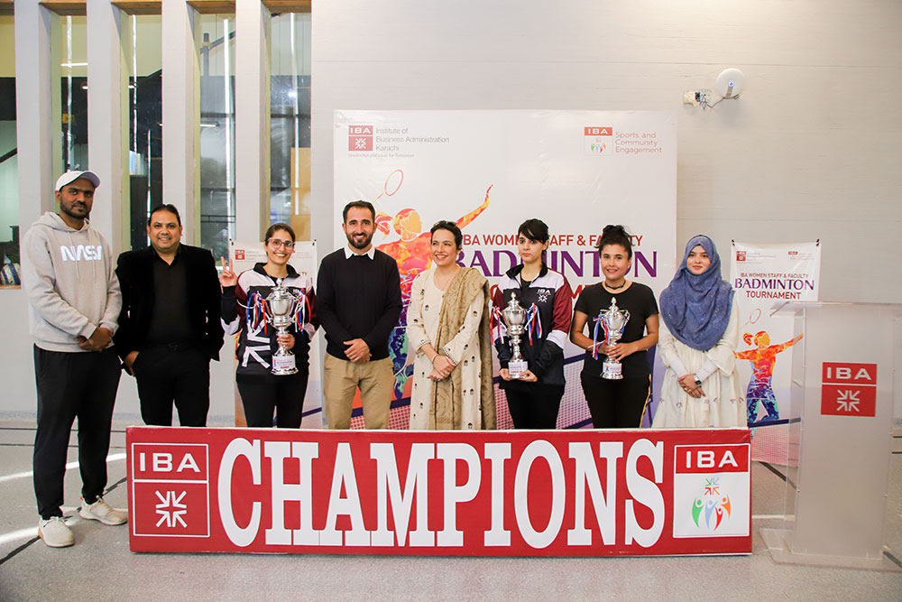 IBA fraternity shines at the first IBA Staff and Faculty Badminton Tournament