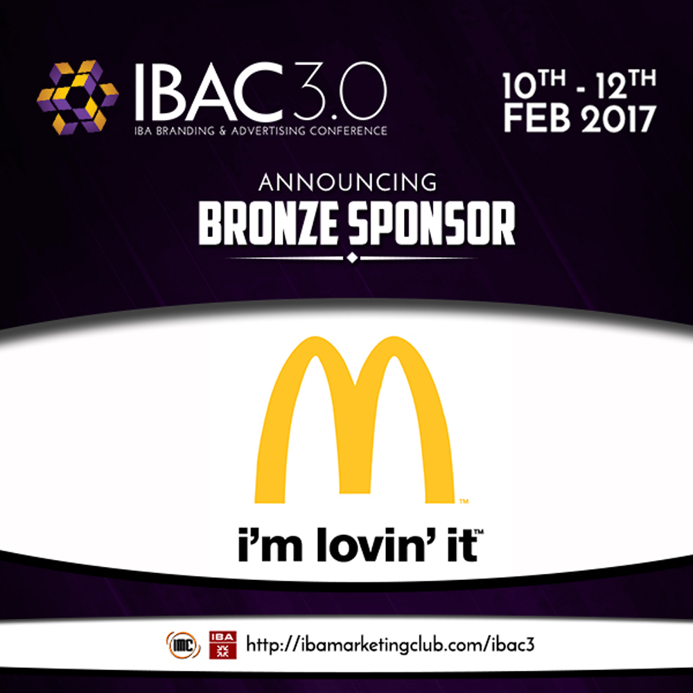 IBA Marketing Club Bronze Sponsor for IBAC 3.0