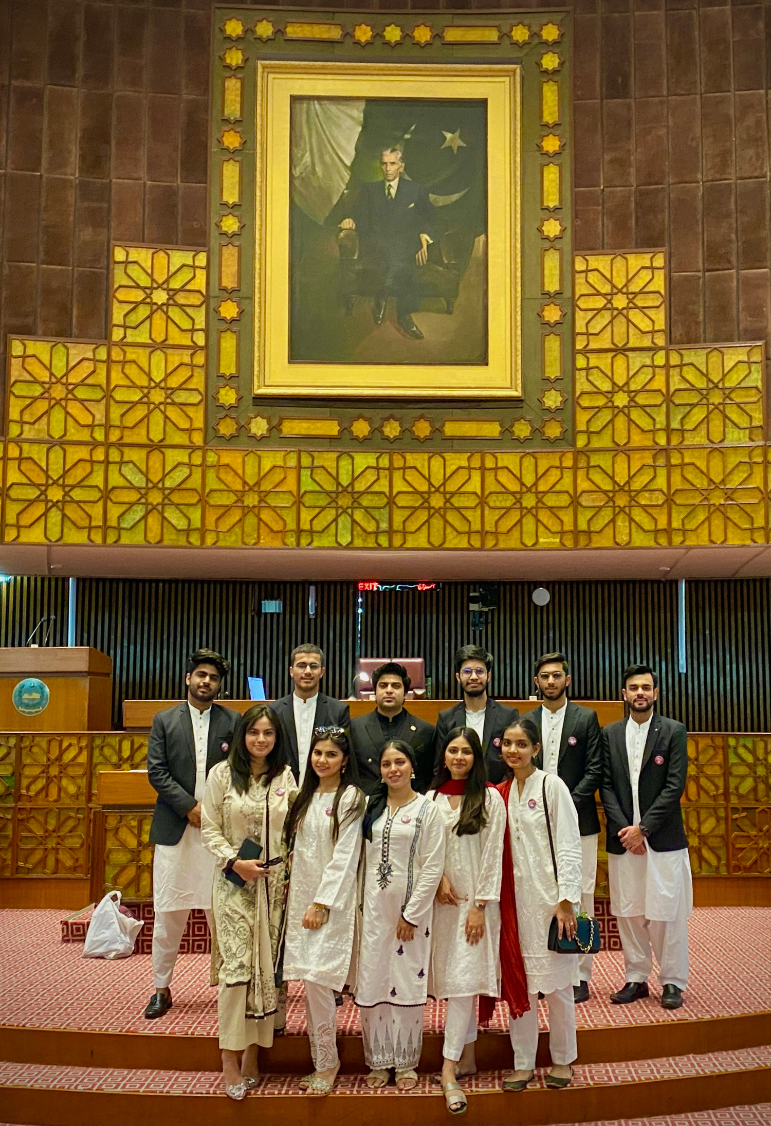 IBA student delegation participates in a financial budget session at the National Assembly of Pakistan