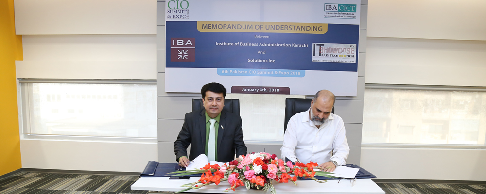 IBA to participate in 6th Pakistan CIO Summit & Expo as Academic Strategic Partner