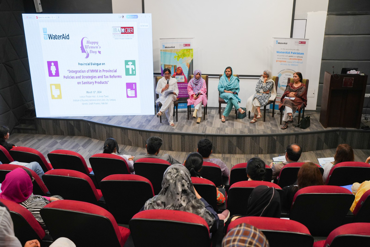 IBA Karachi and Water Aid Pakistan organize a provincial dialogue on ‘Integration of MHM in Provincial Policies and Strategies and Tax Reforms on Sanitary Products’