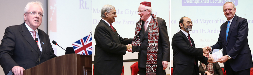 The Rt. Honorable Lord Mayor of the City of London Visits IBA Karachi