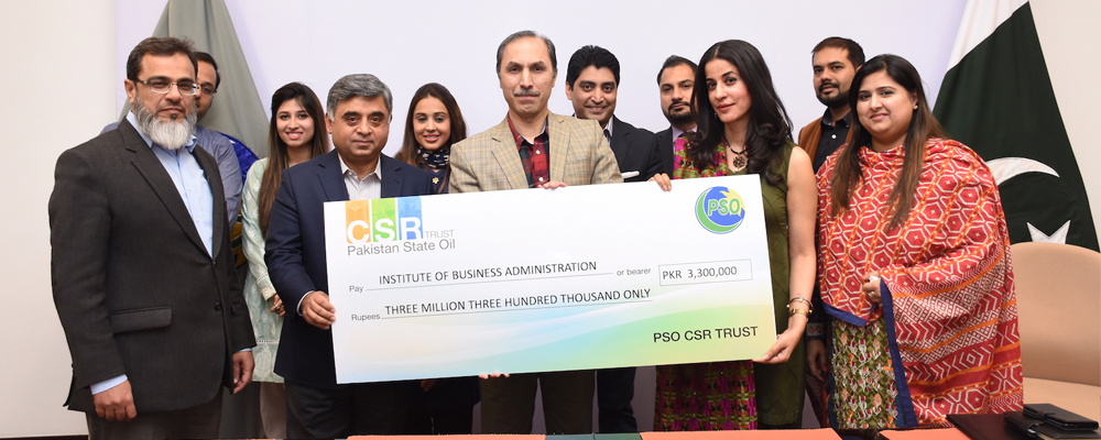 PSO Grants Scholarships to the IBA Students