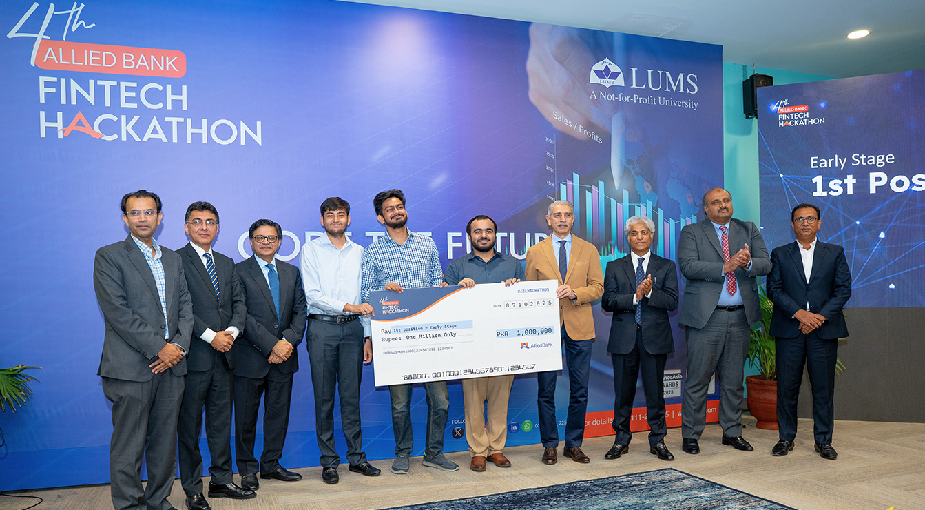  Students of Batch 2026 Wins First Place at the Allied Bank X LUMS Fintech Hackathon