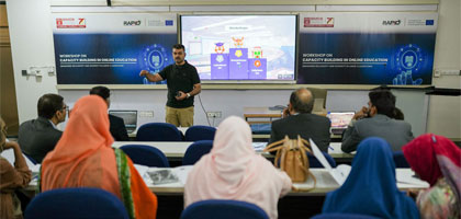 SMCS Hosts Workshop on 'Capacity Building in Online Education in Pakistan' under RAPIDE Erasmus+ Project