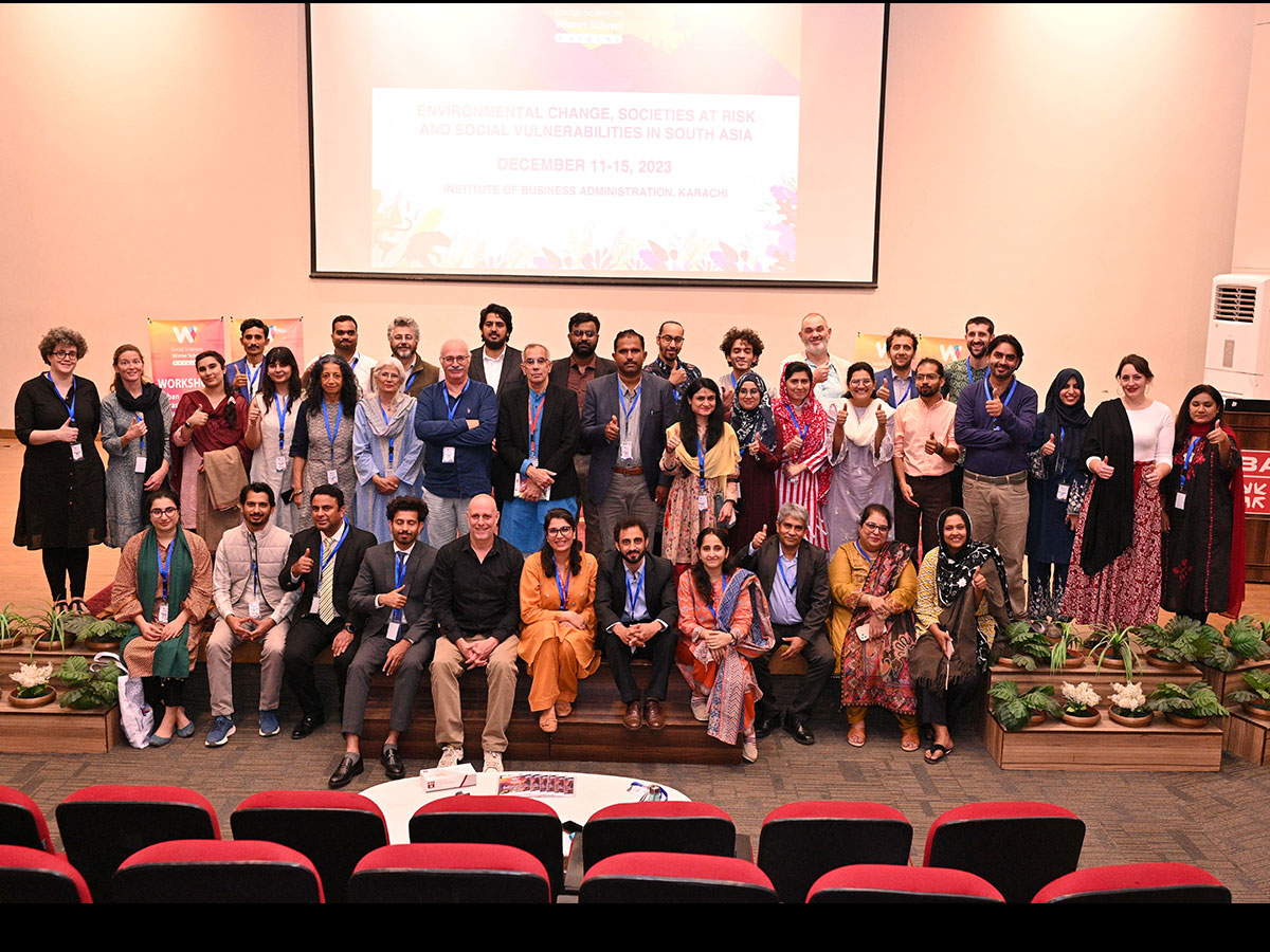 ‘Environmental Change, Societies at Risk and Social Vulnerabilities in South Asia’: the second Social Sciences Winter School launched at the IBA Karachi