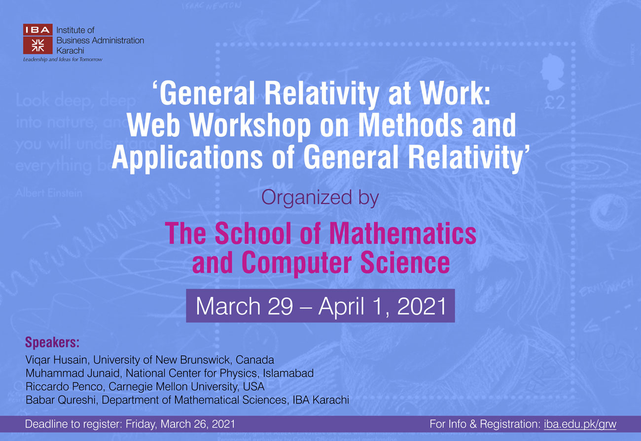 General Relativity at Work: Web Workshop on Methods and Applications of General Relativity