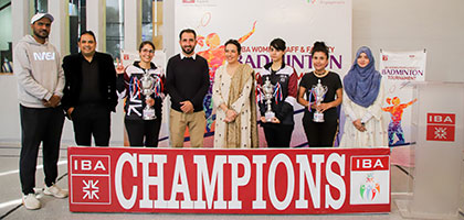 IBA fraternity shines at the first IBA Staff and Faculty Badminton Tournament