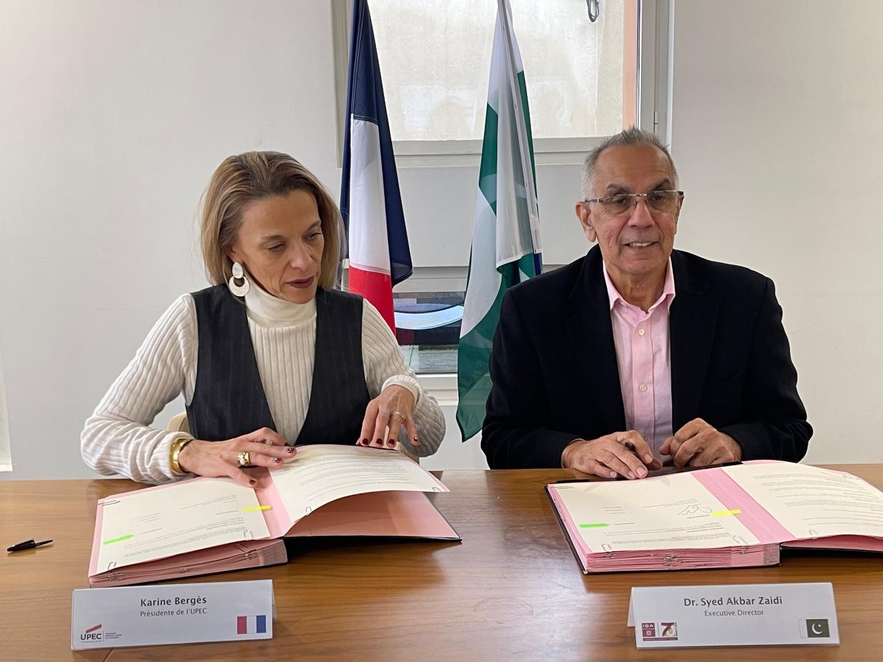 IBA Karachi and UPEC France Sign MoU to Strengthen Academic and Research Collaboration