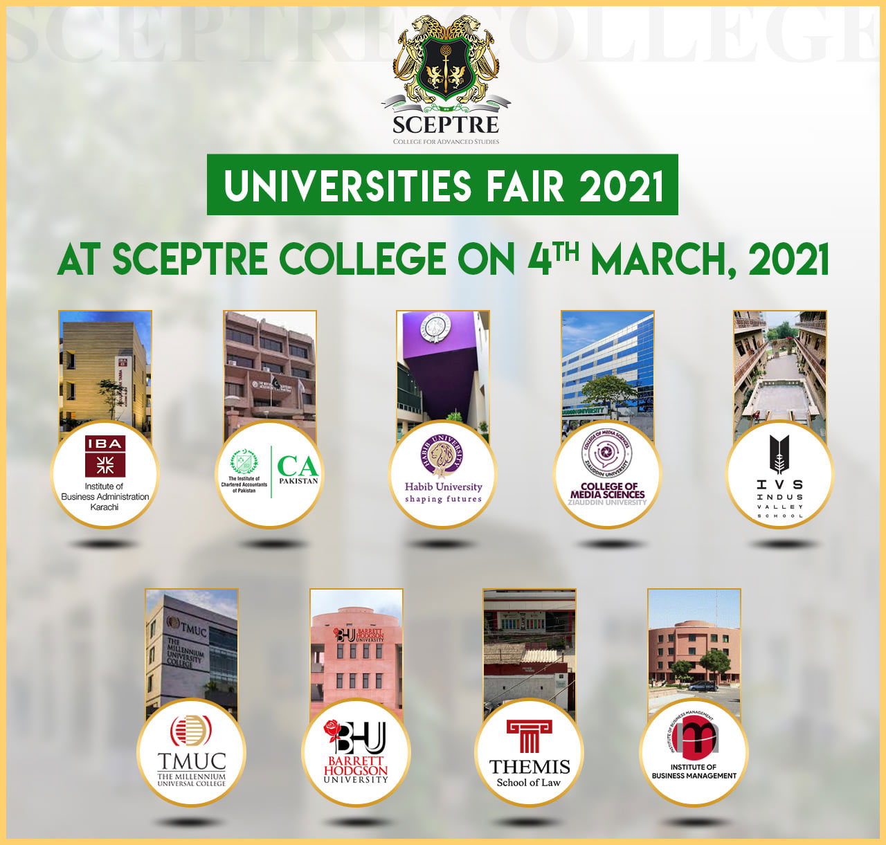 IBA Karachi participates in Sceptre College Universities Fair 2021