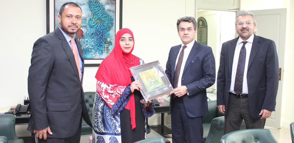Meeting between Dr Irum Saba and Mr. Farrukh H. Sabzwari - Chairman, SECP