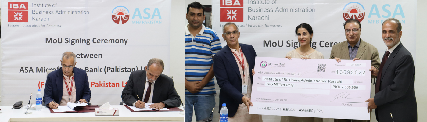 IBA Karachi and ASA Microfinance Bank (Pakistan) collaborate to empower underprivileged students 