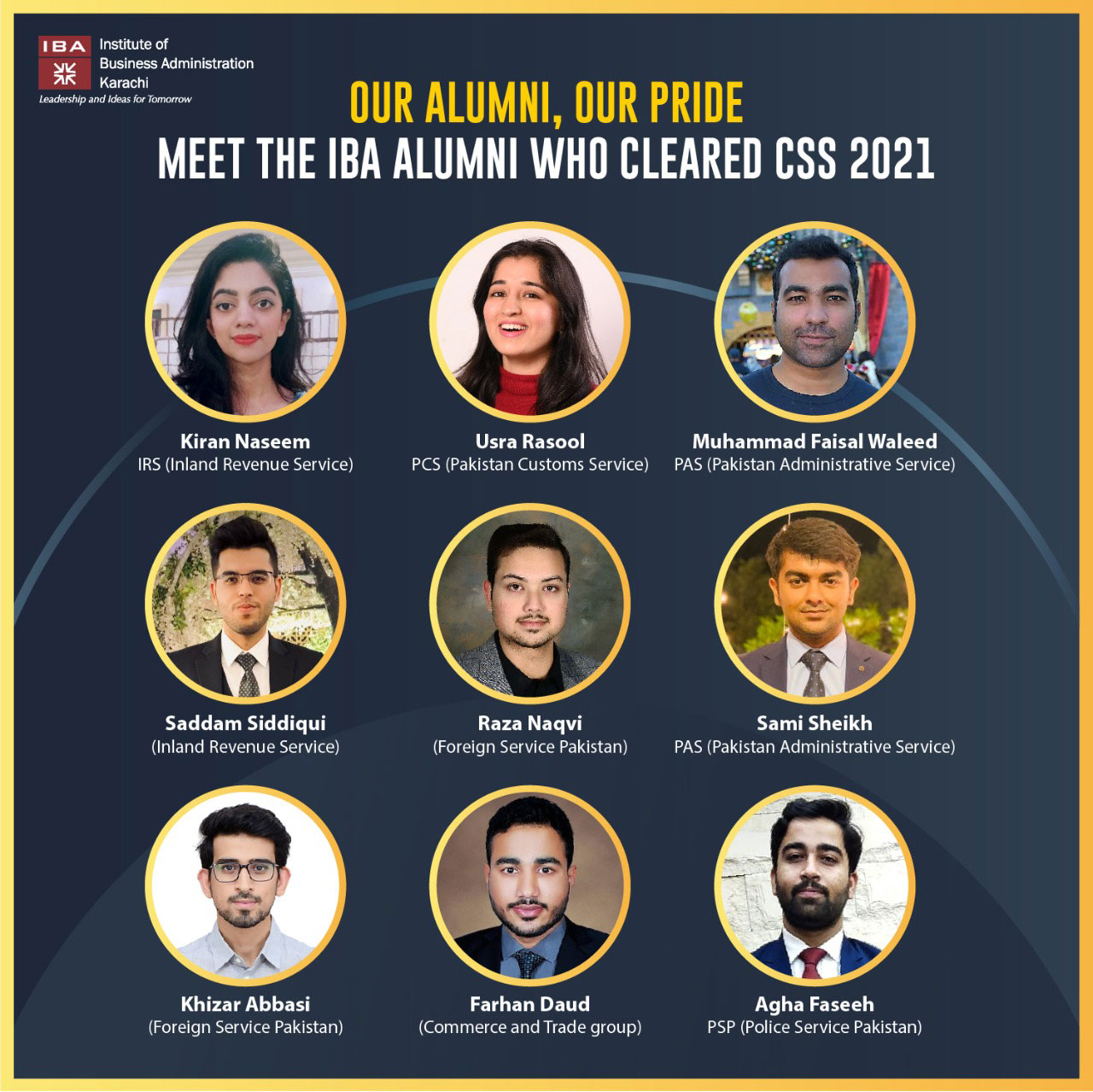 Meet the IBA Alumni who cleared the Central Superior Service (CSS) 2021 Exam