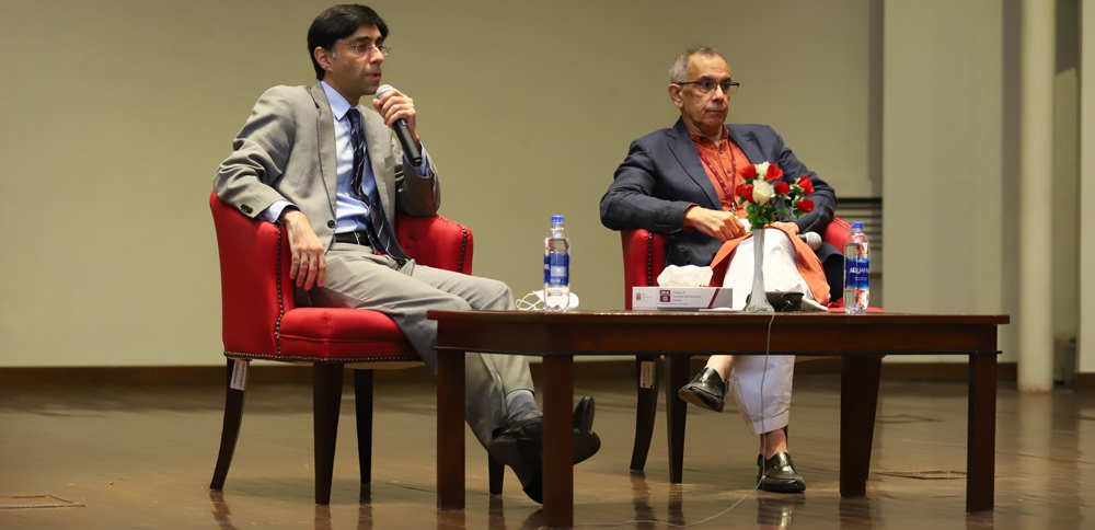 SAPM Dr. Moeed Yusuf discusses Pakistan's narrative on national security at IBA Karachi
