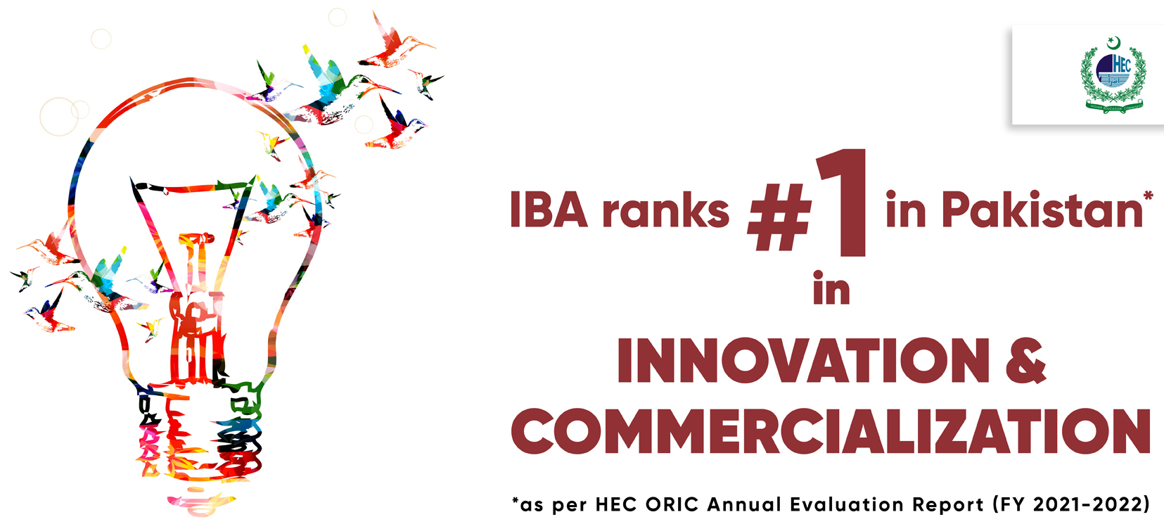 Institute of Business Administration (IBA), Karachi ranks No. 1 in Pakistan in Innovation and Commercialization