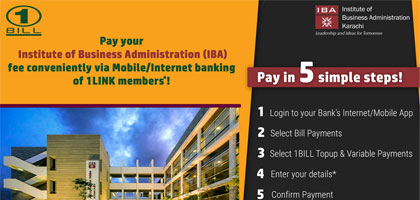 Submit IBA fee through the ease of digital channels via 1BILL