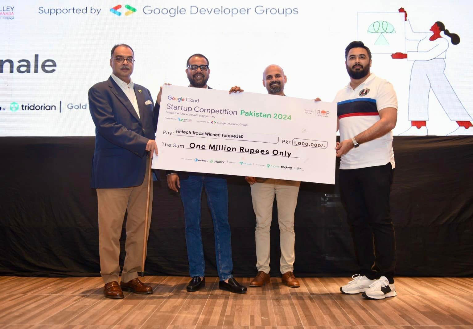 Tech Enthusiasts showcase innovation at the Google I/O Extended and Google Cloud Startup Competition Pakistan, held at IBA 