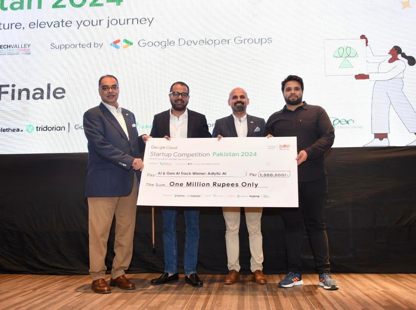 Tech Enthusiasts showcase innovation at the Google I/O Extended and Google Cloud Startup Competition Pakistan, held at IBA 