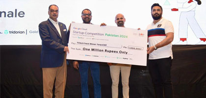 Tech Enthusiasts showcase innovation at the Google I/O Extended and Google Cloud Startup Competition Pakistan, held at IBA 